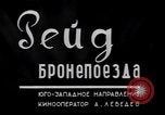 Image of Soviet armored railway train Eastern Front, 1941, second 36 stock footage video 65675039423