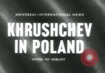 Image of Nikita Khrushchev Poland, 1959, second 4 stock footage video 65675039449