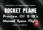 Image of X-15 Washington DC USA, 1959, second 1 stock footage video 65675039450