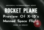 Image of X-15 Washington DC USA, 1959, second 5 stock footage video 65675039450