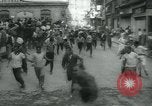 Image of San Fermin Festival Running of the Bulls Pamplona Spain, 1959, second 14 stock footage video 65675039451