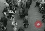 Image of San Fermin Festival Running of the Bulls Pamplona Spain, 1959, second 26 stock footage video 65675039451