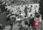 Image of San Fermin Festival Running of the Bulls Pamplona Spain, 1959, second 36 stock footage video 65675039451
