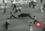 Image of San Fermin Festival Running of the Bulls Pamplona Spain, 1959, second 48 stock footage video 65675039451