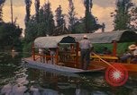 Image of Trajinera boats Mexico City Mexico, 1975, second 10 stock footage video 65675039469