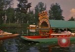 Image of Trajinera boats Mexico City Mexico, 1975, second 34 stock footage video 65675039469