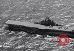 Image of USS Ticonderoga CV-14 Pacific Ocean, 1944, second 37 stock footage video 65675039522