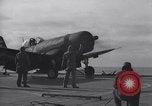 Image of aircraft F4U Pacific Ocean, 1951, second 21 stock footage video 65675039531