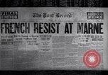 Image of newspaper headlines United States USA, 1918, second 62 stock footage video 65675039551