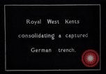 Image of British Mark IV tank with infantry in World War I Western Front, 1917, second 19 stock footage video 65675039556