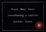 Image of British Mark IV tank with infantry in World War I Western Front, 1917, second 20 stock footage video 65675039556