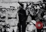 Image of British Mark IV tank with infantry in World War I Western Front, 1917, second 54 stock footage video 65675039556