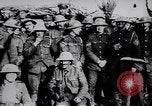 Image of British Mark IV tank with infantry in World War I Western Front, 1917, second 62 stock footage video 65675039556