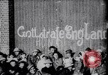 Image of British soldier reads news to civilians Europe, 1918, second 28 stock footage video 65675039557