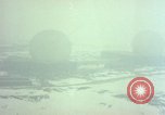 Standbild drei massive Radome Fylingdales Moor England United Kingdom, 1963, aus Sekunde 5 historischem Filmmaterial Videoclip 65675039559