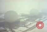 Standbild drei massive Radome Fylingdales Moor England United Kingdom, 1963, aus Sekunde 11 historischem Filmmaterial Videoclip 65675039559