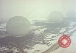 Standbild drei massive Radome Fylingdales Moor England United Kingdom, 1963, aus Sekunde 13 historischem Filmmaterial Videoclip 65675039559