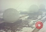 Standbild drei massive Radome Fylingdales Moor England United Kingdom, 1963, aus Sekunde 16 historischem Filmmaterial Videoclip 65675039559