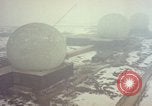 Standbild drei massive Radome Fylingdales Moor England United Kingdom, 1963, aus Sekunde 18 historischem Filmmaterial Videoclip 65675039559