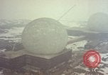 Standbild drei massive Radome Fylingdales Moor England United Kingdom, 1963, aus Sekunde 20 historischem Filmmaterial Videoclip 65675039559