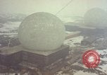Standbild drei massive Radome Fylingdales Moor England United Kingdom, 1963, aus Sekunde 21 historischem Filmmaterial Videoclip 65675039559