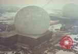 Standbild drei massive Radome Fylingdales Moor England United Kingdom, 1963, aus Sekunde 22 historischem Filmmaterial Videoclip 65675039559