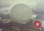 Standbild drei massive Radome Fylingdales Moor England United Kingdom, 1963, aus Sekunde 24 historischem Filmmaterial Videoclip 65675039559
