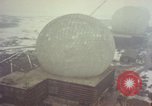 Standbild drei massive Radome Fylingdales Moor England United Kingdom, 1963, aus Sekunde 26 historischem Filmmaterial Videoclip 65675039559