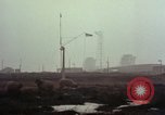 Standbild drei massive Radome Fylingdales Moor England United Kingdom, 1963, aus Sekunde 28 historischem Filmmaterial Videoclip 65675039559