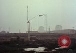 Standbild drei massive Radome Fylingdales Moor England United Kingdom, 1963, aus Sekunde 44 historischem Filmmaterial Videoclip 65675039559