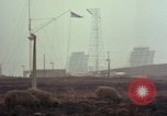 Standbild drei massive Radome Fylingdales Moor England United Kingdom, 1963, aus Sekunde 51 historischem Filmmaterial Videoclip 65675039559