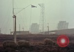 Standbild drei massive Radome Fylingdales Moor England United Kingdom, 1963, aus Sekunde 55 historischem Filmmaterial Videoclip 65675039559