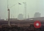 Standbild drei massive Radome Fylingdales Moor England United Kingdom, 1963, aus Sekunde 58 historischem Filmmaterial Videoclip 65675039559