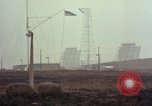 Standbild drei massive Radome Fylingdales Moor England United Kingdom, 1963, aus Sekunde 61 historischem Filmmaterial Videoclip 65675039559