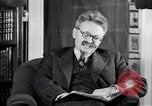 Image of Leon Trotsky commenting about Europe and the USA Copenhagen, 1932, second 3 stock footage video 65675039586