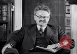 Image of Leon Trotsky commenting about Europe and the USA Copenhagen, 1932, second 5 stock footage video 65675039586