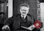 Image of Leon Trotsky commenting about Europe and the USA Copenhagen, 1932, second 8 stock footage video 65675039586