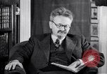 Image of Leon Trotsky commenting about Europe and the USA Copenhagen, 1932, second 9 stock footage video 65675039586