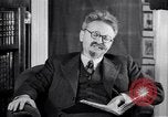 Image of Leon Trotsky commenting about Europe and the USA Copenhagen, 1932, second 10 stock footage video 65675039586