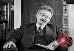 Image of Leon Trotsky commenting about Europe and the USA Copenhagen, 1932, second 13 stock footage video 65675039586