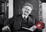 Image of Leon Trotsky commenting about Europe and the USA Copenhagen, 1932, second 14 stock footage video 65675039586