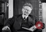 Image of Leon Trotsky commenting about Europe and the USA Copenhagen, 1932, second 15 stock footage video 65675039586