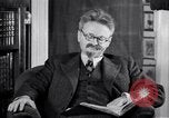 Image of Leon Trotsky commenting about Europe and the USA Copenhagen, 1932, second 16 stock footage video 65675039586