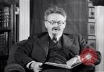 Image of Leon Trotsky commenting about Europe and the USA Copenhagen, 1932, second 22 stock footage video 65675039586