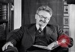 Image of Leon Trotsky commenting about Europe and the USA Copenhagen, 1932, second 24 stock footage video 65675039586