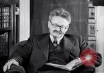 Image of Leon Trotsky commenting about Europe and the USA Copenhagen, 1932, second 27 stock footage video 65675039586