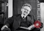 Image of Leon Trotsky commenting about Europe and the USA Copenhagen, 1932, second 29 stock footage video 65675039586