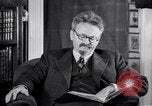 Image of Leon Trotsky commenting about Europe and the USA Copenhagen, 1932, second 35 stock footage video 65675039586