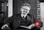 Image of Leon Trotsky commenting about Europe and the USA Copenhagen, 1932, second 36 stock footage video 65675039586