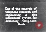 Image of early telephone switching and dialing United States USA, 1926, second 1 stock footage video 65675039599